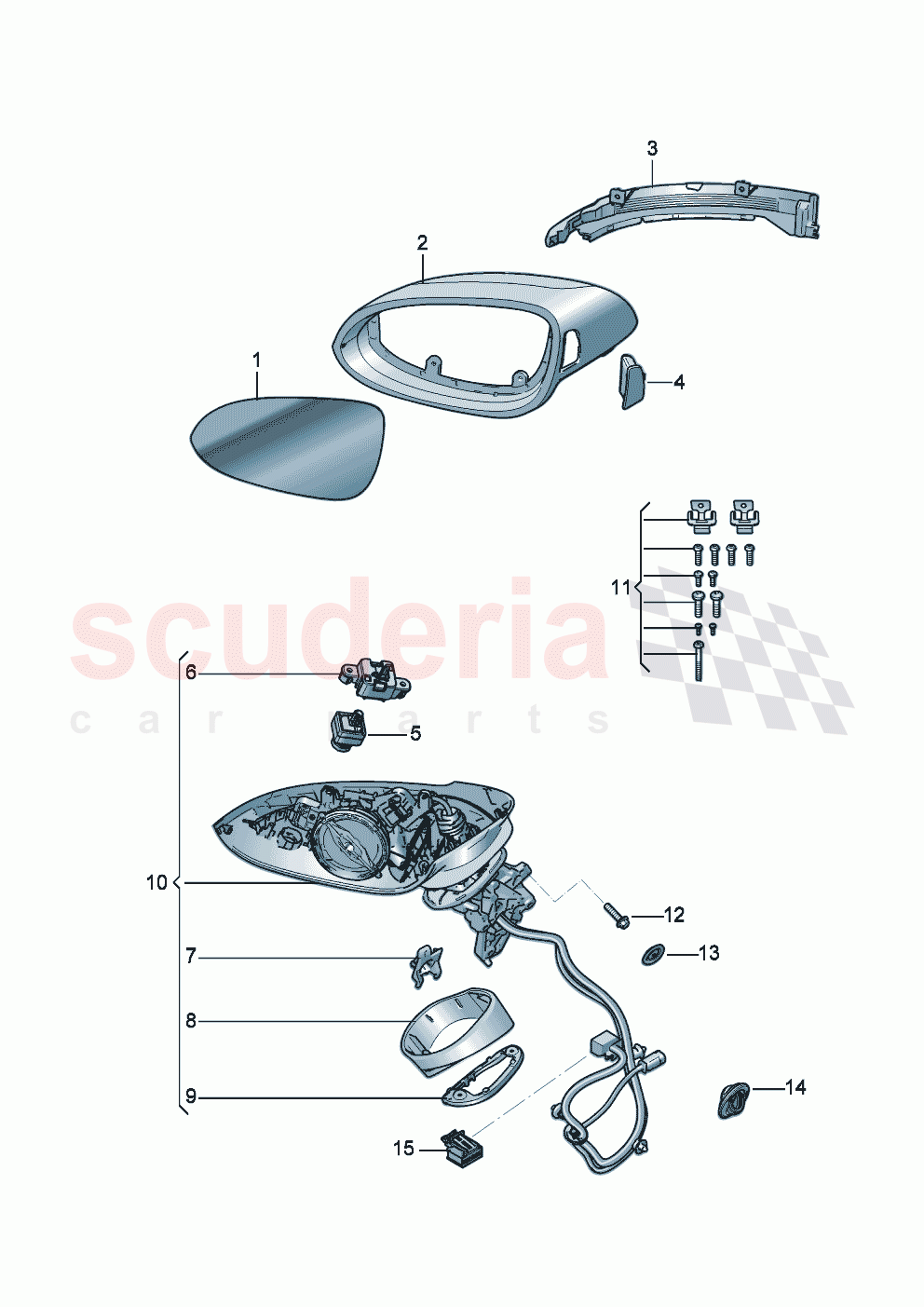 Exterior mirror of Bentley Bentley New Flying Spur (2025-2026)