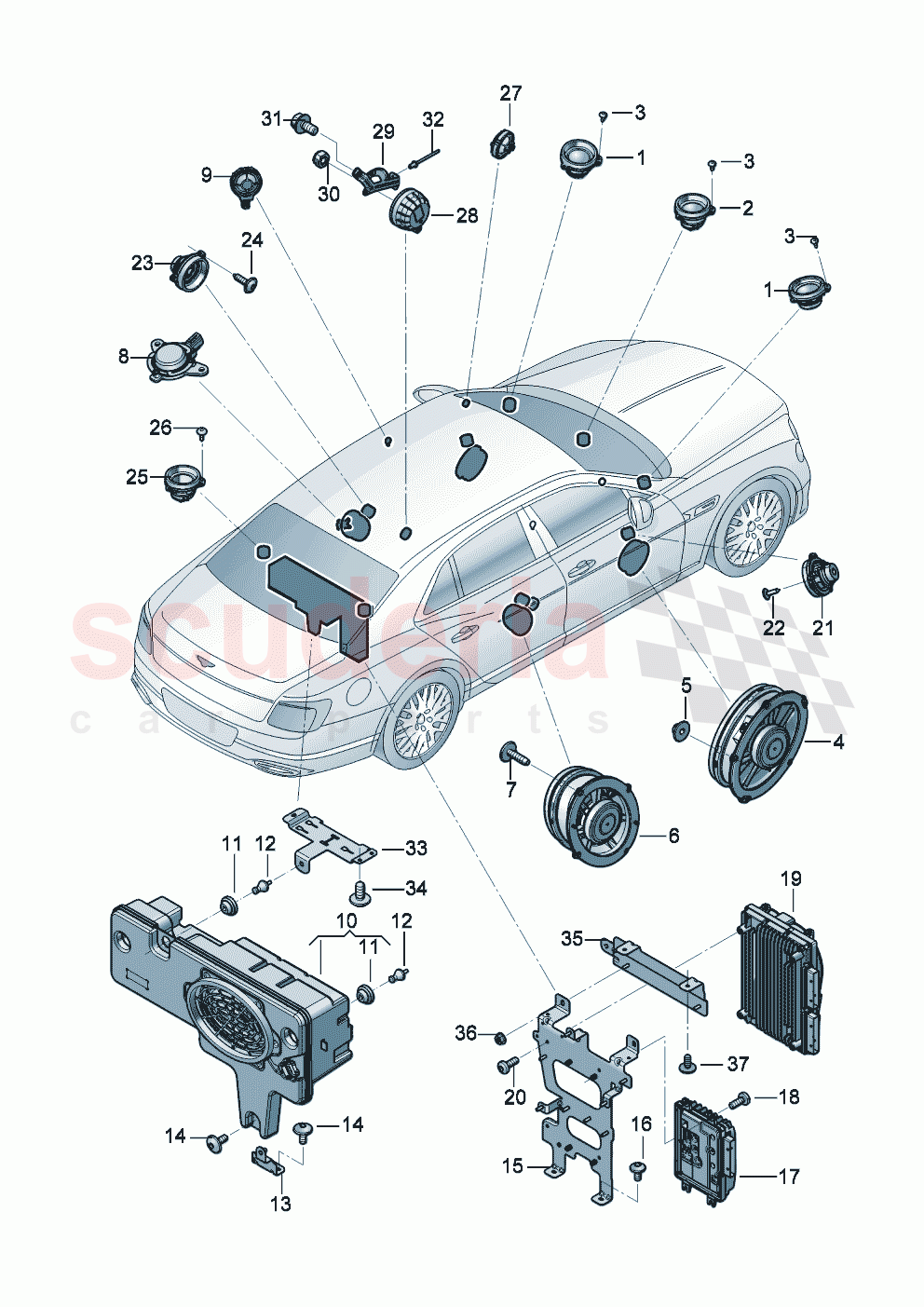 Sound package of Bentley Bentley New Flying Spur (2025-2026)