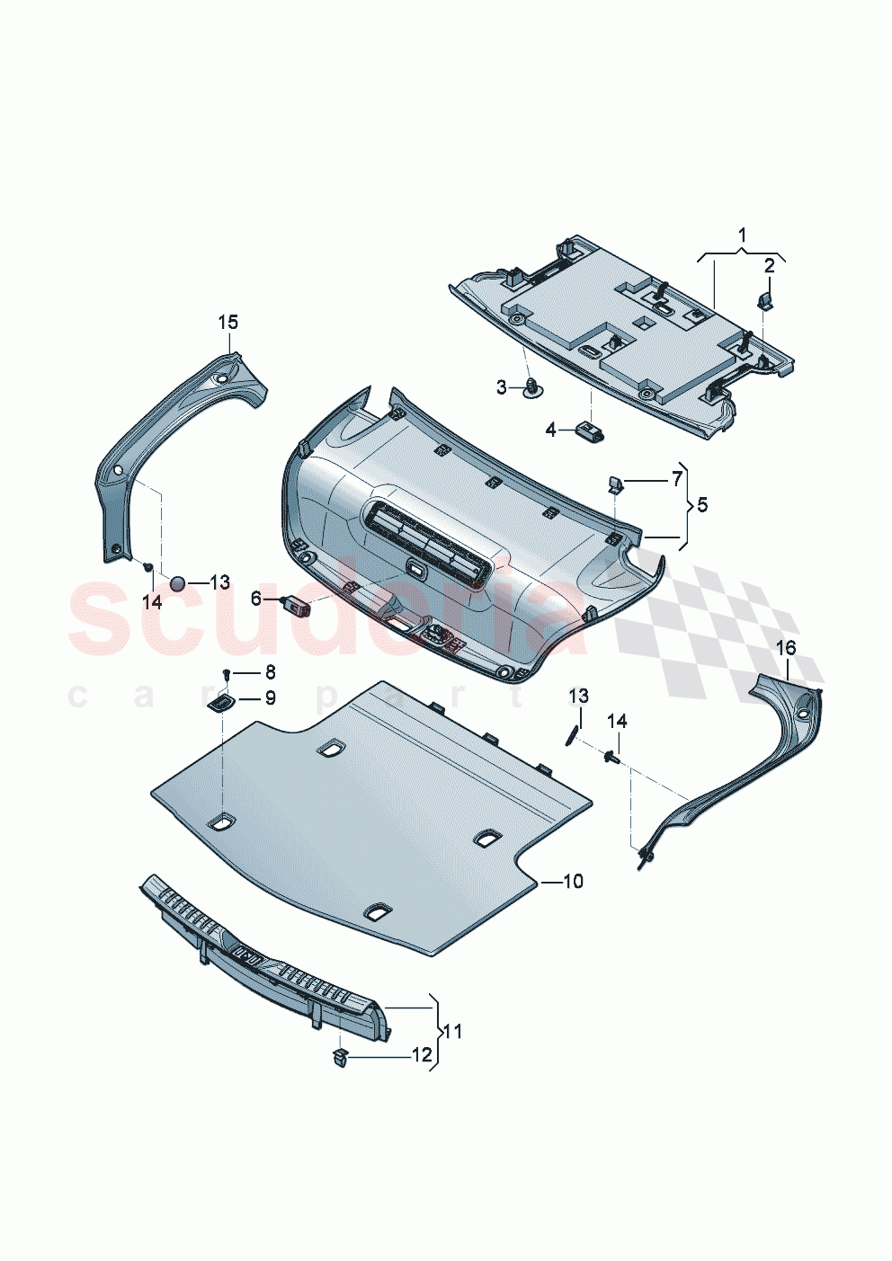 Luggage compartment trim of Bentley Bentley New Flying Spur (2025-2026)
