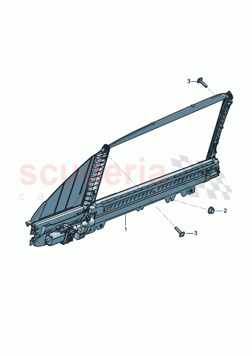Roller blind for side window of Bentley Bentley New Flying Spur (2025-2026)