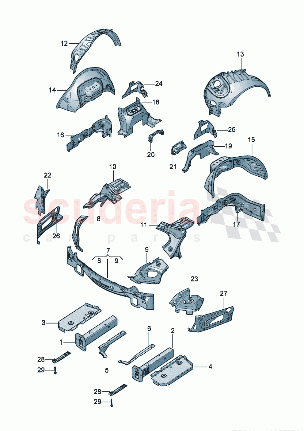 Side member Wheel housing of Bentley Bentley New Flying Spur (2025-2026)