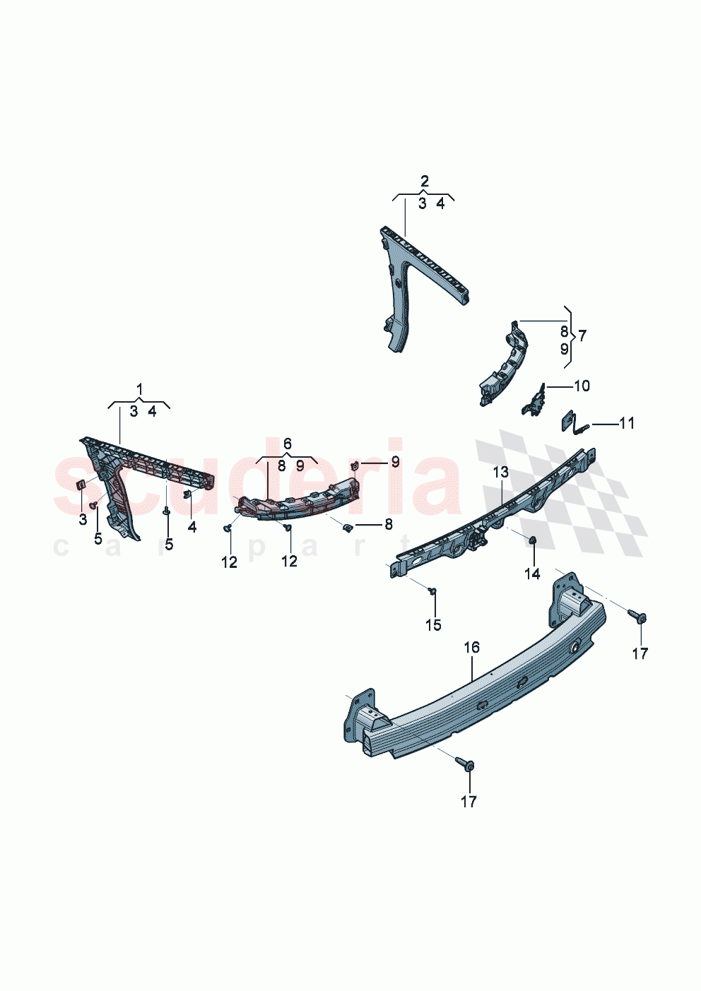 mounting for bumper of Bentley Bentley New Flying Spur (2025-2026)
