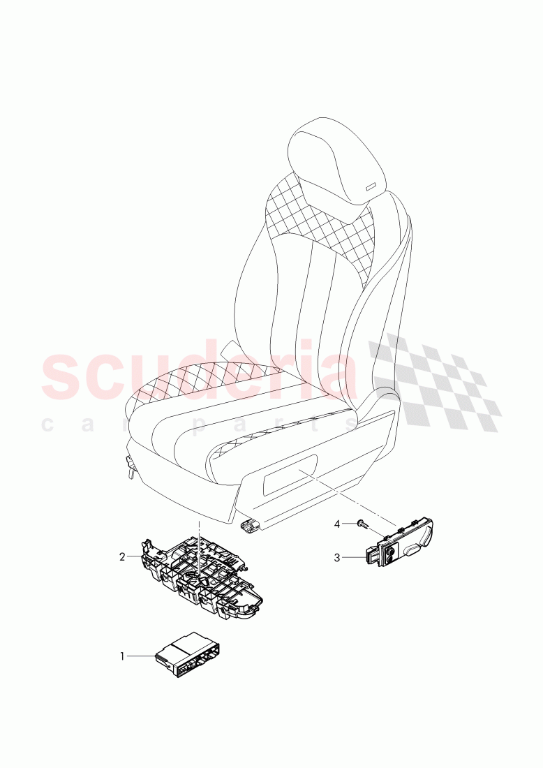electrical parts, seat of Bentley Bentley Bentayga (2015+)