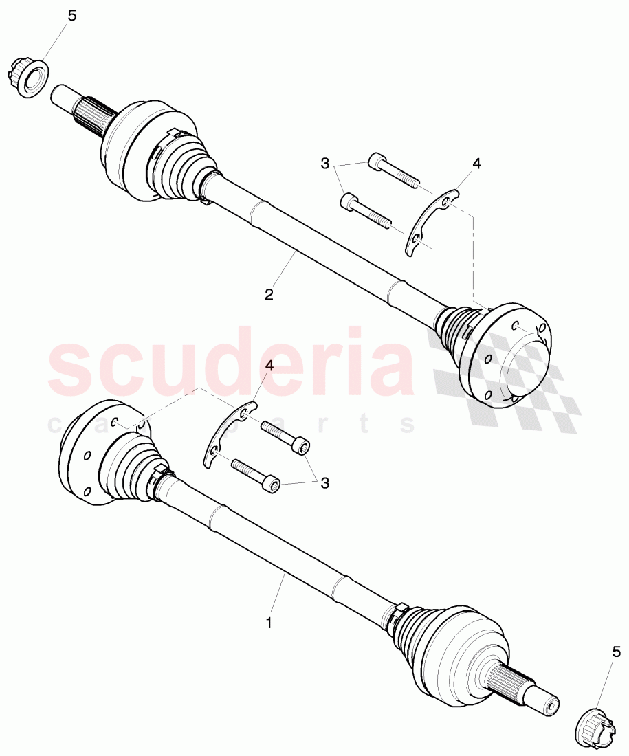 drive shaft with constant, velocity joints of Bentley Bentley Mulsanne (2010+)