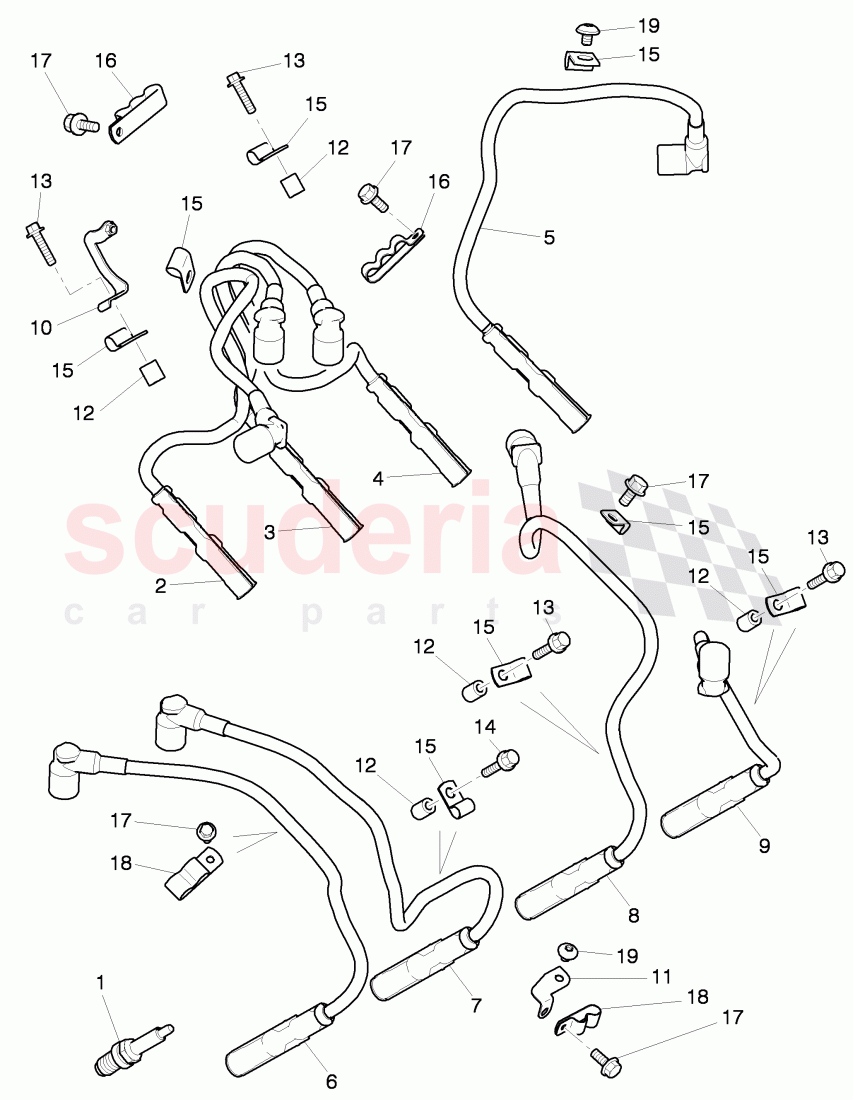 spark plug, ignition wire, D >> - MJ 2015 of Bentley Bentley Mulsanne (2010+)