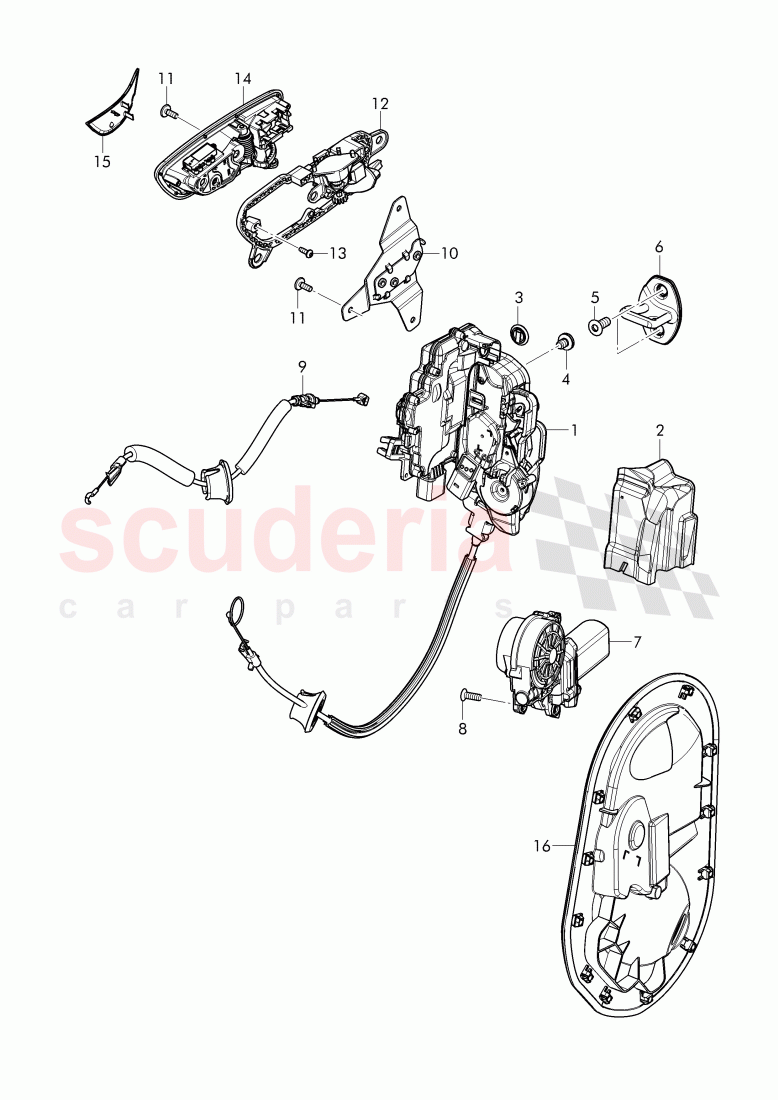 door handle, inner of Bentley Bentley Bentayga (2015-2020)