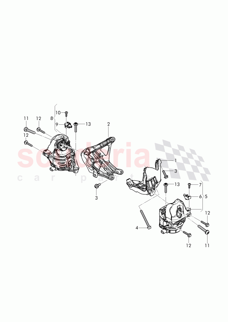 Engine mounting of Bentley Bentley Bentayga (2015-2020)