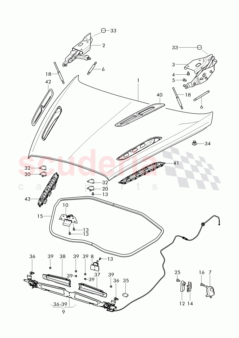 Hood of Bentley Bentley Continental Supersports (2017+)