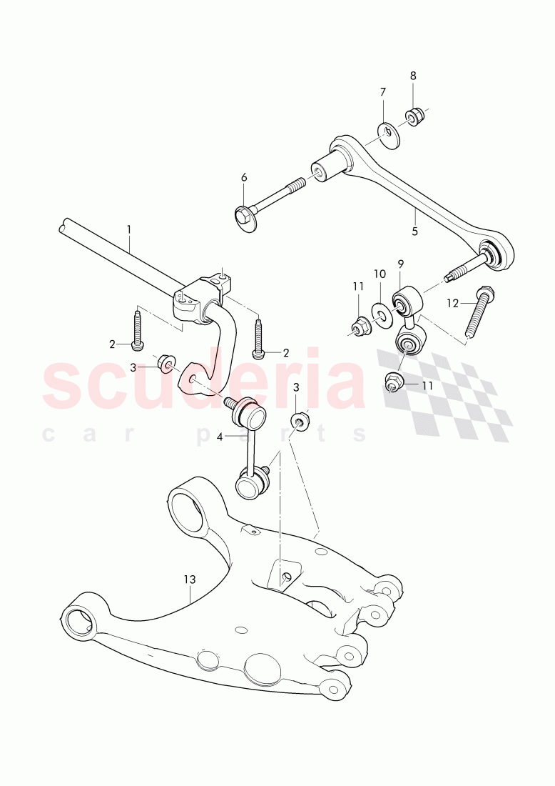 stabilizer, complete, track control arm, complete of Bentley Bentley Continental Supersports Convertible (2017+)