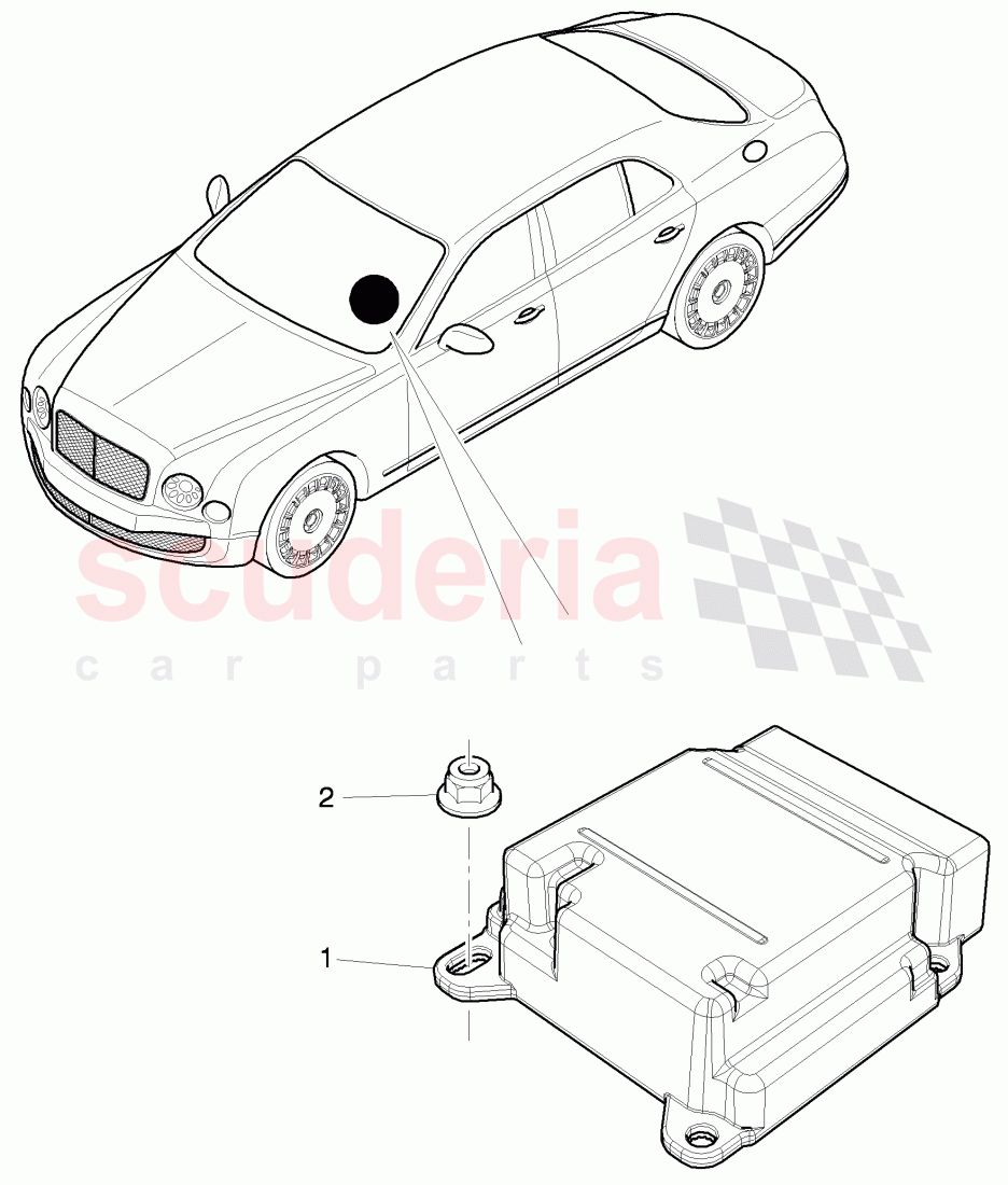 combi sensor for acceleration, and RPM of Bentley Bentley Mulsanne (2010+)