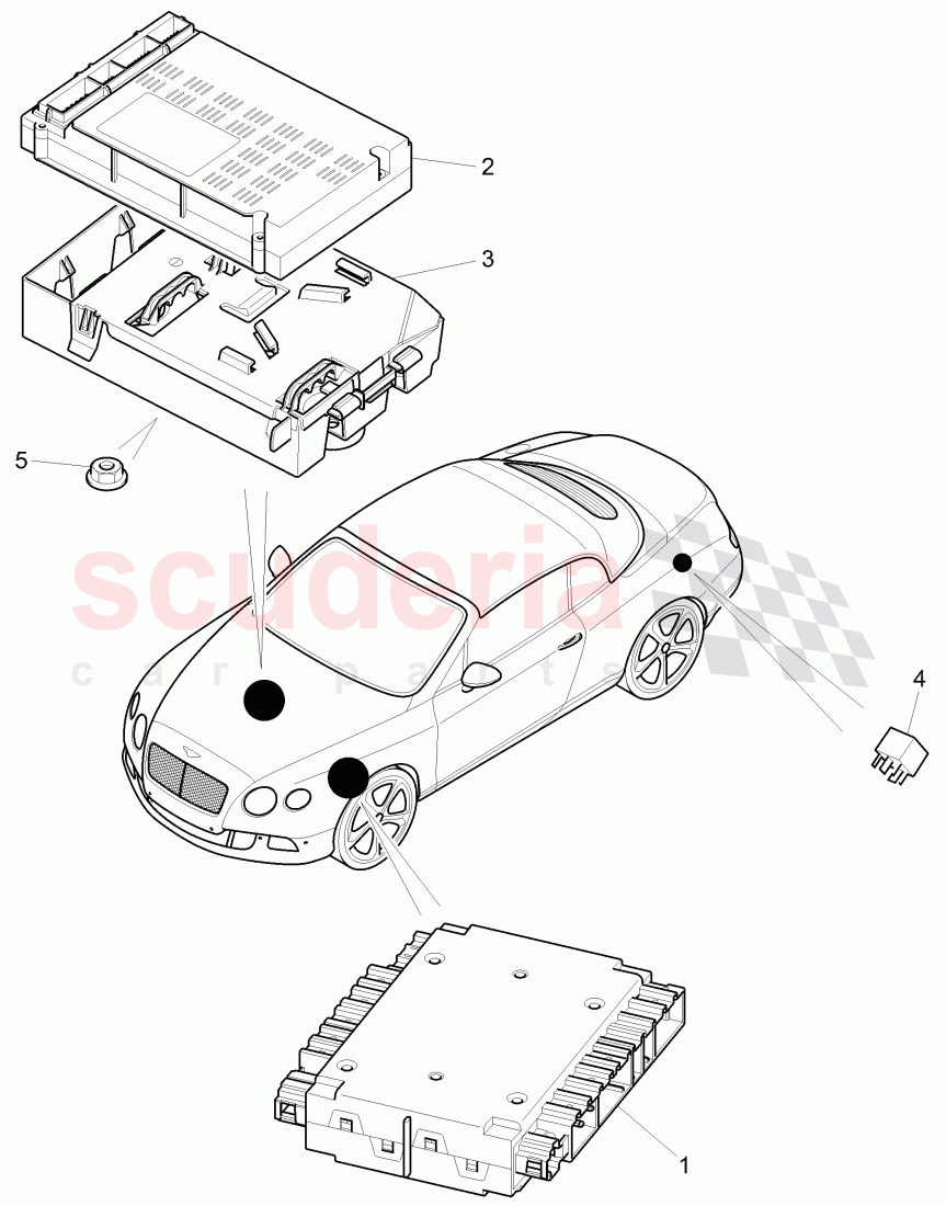 Control systems for comfort, systems and safety, F >> 3W-D-082 508, F >> ZA-D-082 508 of Bentley Bentley Continental GTC (2011+)