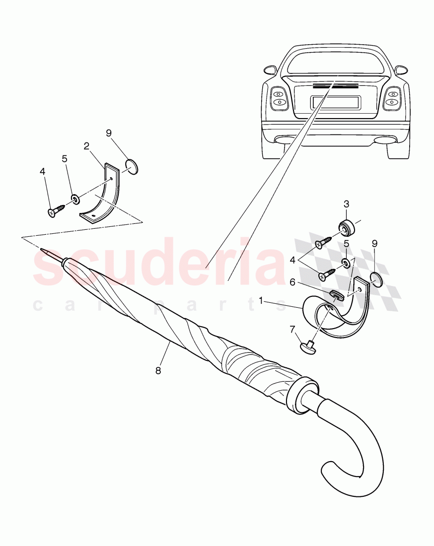 umbrella of Bentley Bentley Mulsanne (2010+)