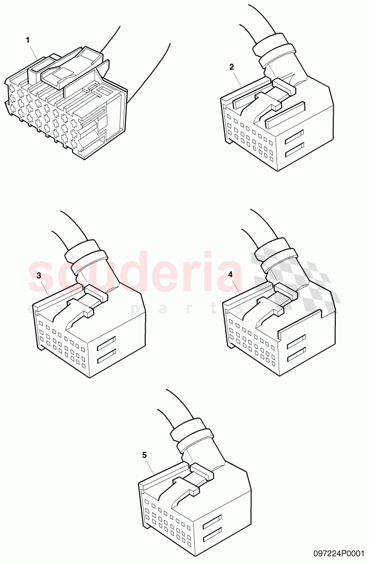 housing for cable connector of Bentley Bentley Continental Supersports (2009-2011)