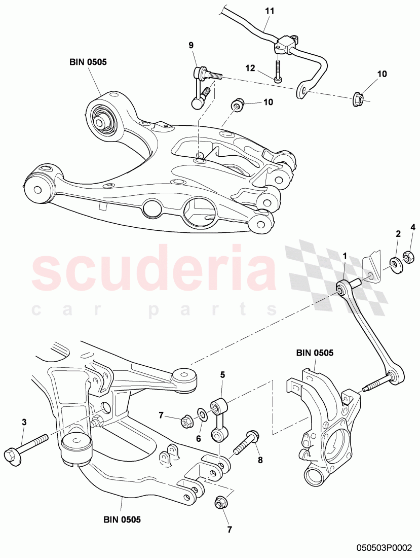 track control arm, complete of Bentley Bentley Continental Supersports (2009-2011)