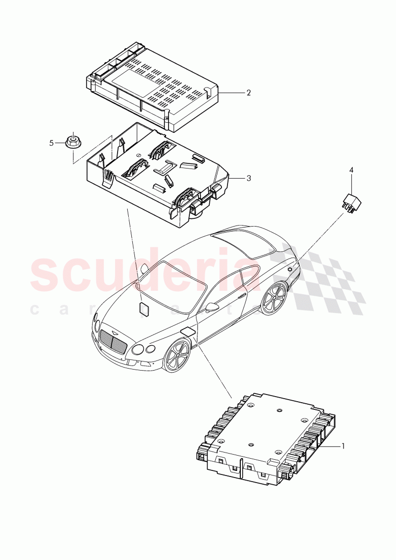 Control systems for comfort, systems and safety, F 3W-D-082 509>>, F ZA-D-082 509>> of Bentley Bentley Continental GT (2011-2018)