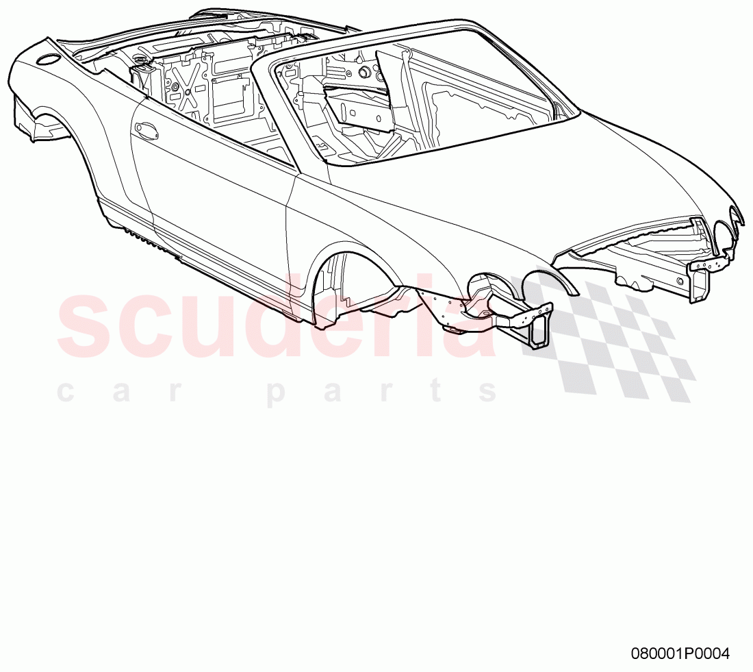 body shell of Bentley Bentley Continental Supersports (2009-2011)