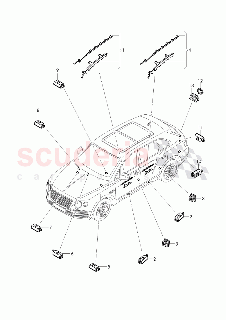 illumination in, vehicles interior of Bentley Bentley Bentayga (2015-2020)