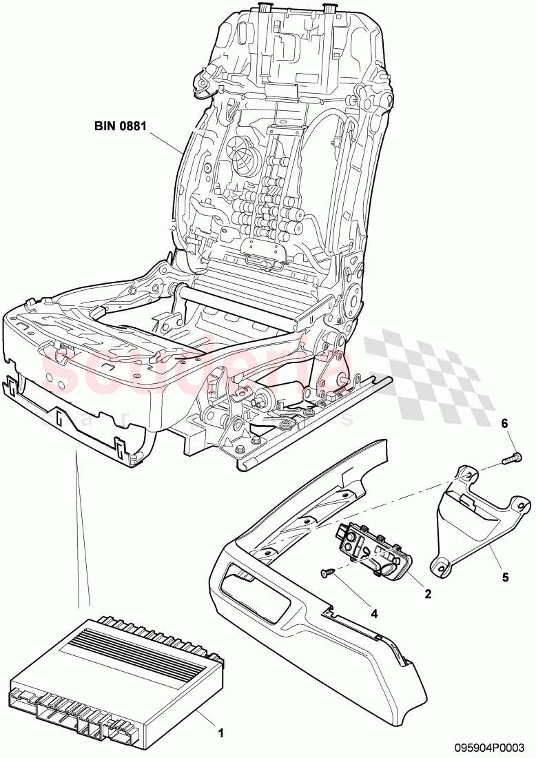 Seat and Backrest Adjustment, F 3W-C-070 491>>, F ZA-C-070 491>> of Bentley Bentley Continental Flying Spur (2006-2012)