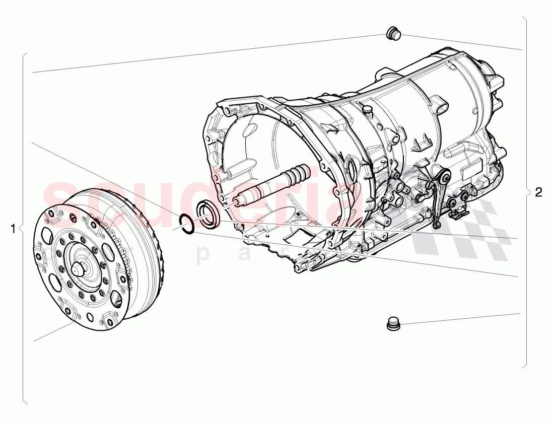 torque converter, Service kit of Bentley Bentley Mulsanne (2010+)