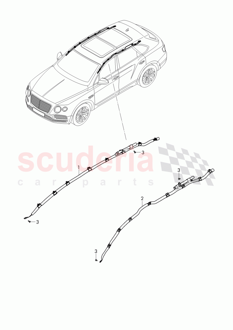 head airbag unit of Bentley Bentley Bentayga (2015-2020)