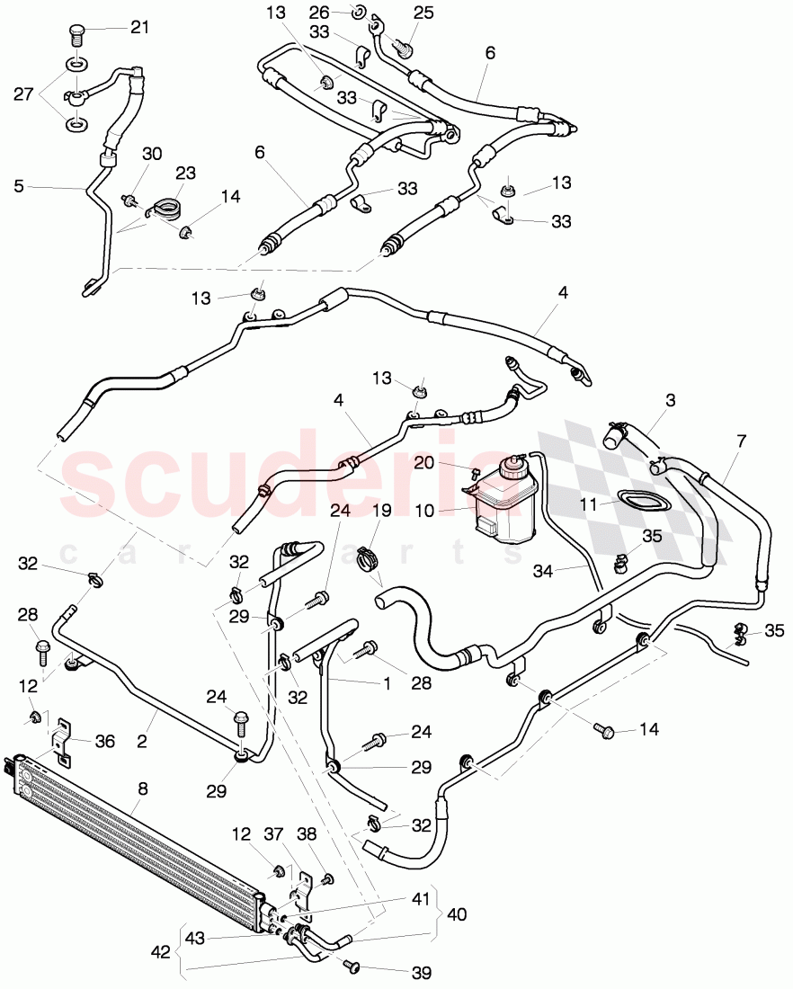 power steering, Hose, reservoir, F 3Y-B-015 924>>, F ZH-B-015 924>>, D >> - MJ 2016 of Bentley Bentley Mulsanne (2010+)