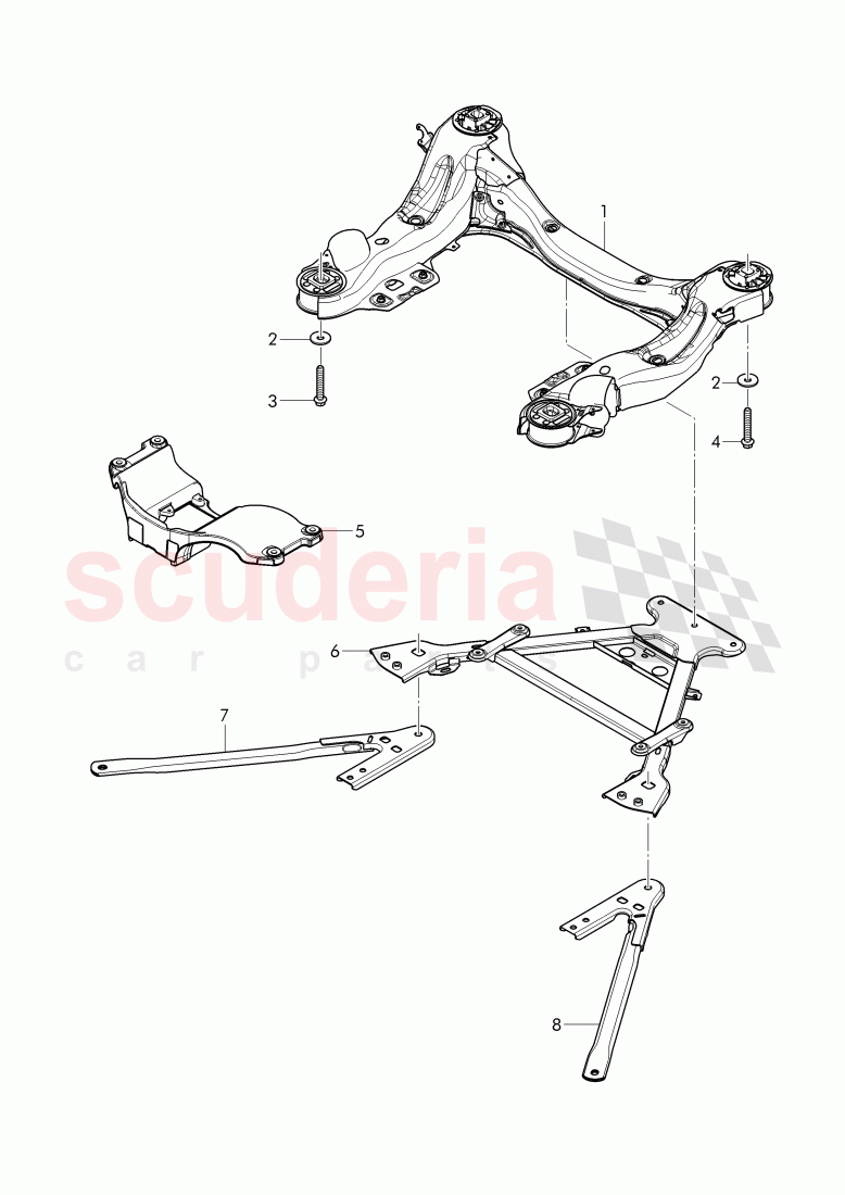sub frame of Bentley Bentley Continental Supersports Convertible (2017+)