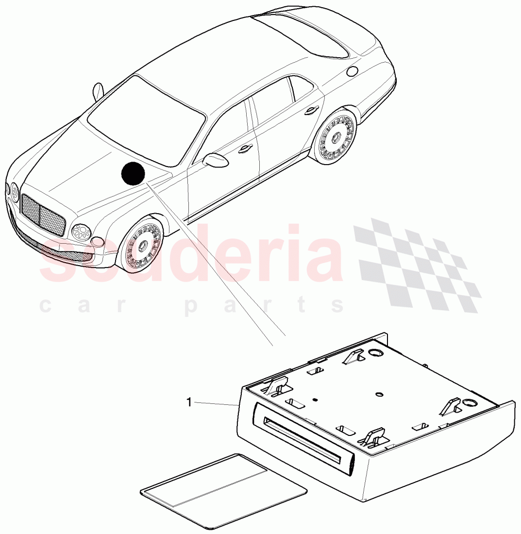 electrical parts for road toll system of Bentley Bentley Mulsanne (2010+)