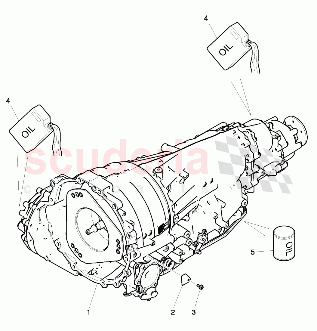 transmission oil, axle oil, for front axle differential of Bentley Bentley Continental GT (2003-2010)