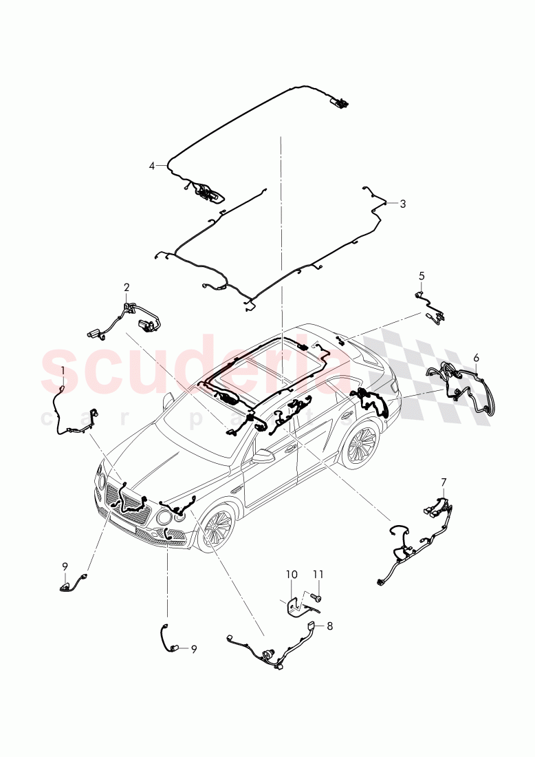 Additional Wiring Harnesses, D >> - MJ 2017 of Bentley Bentley Bentayga (2015-2020)