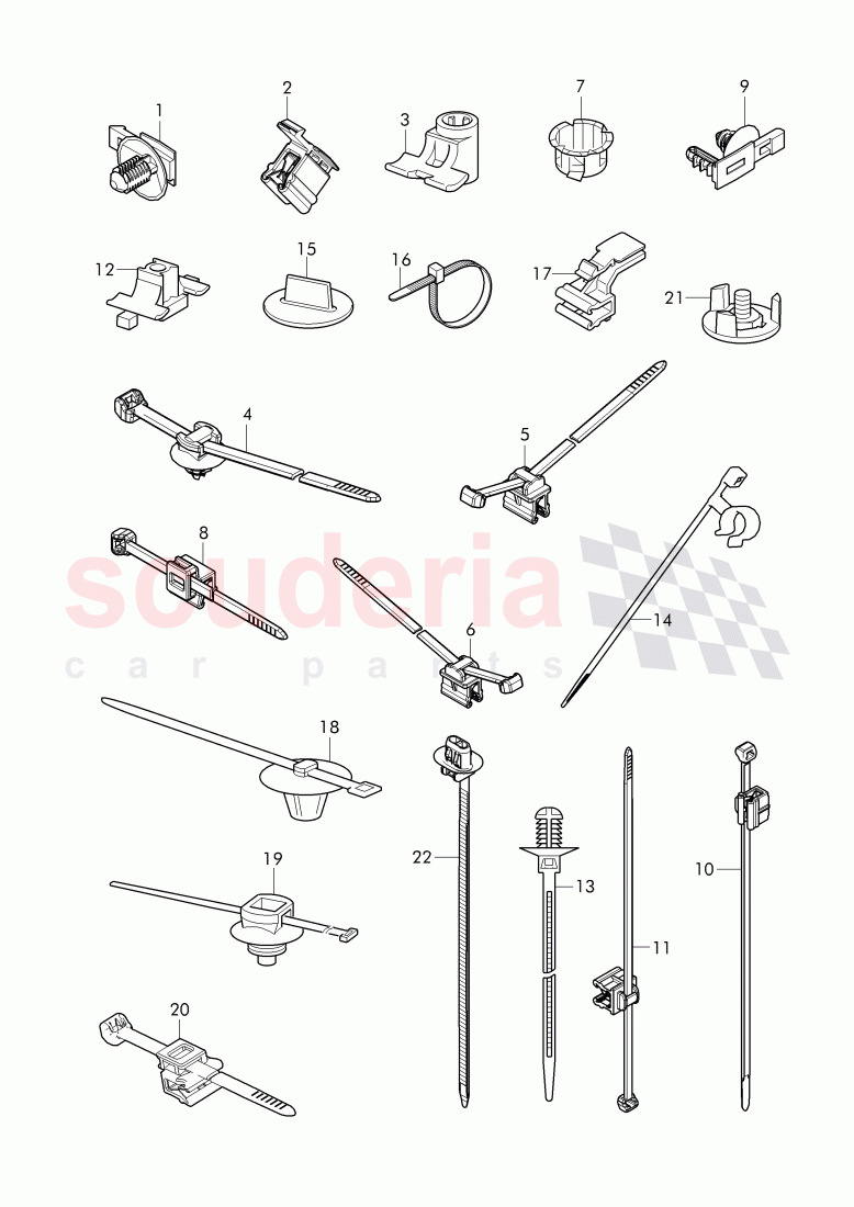 cable holder of Bentley Bentley Bentayga (2015-2020)