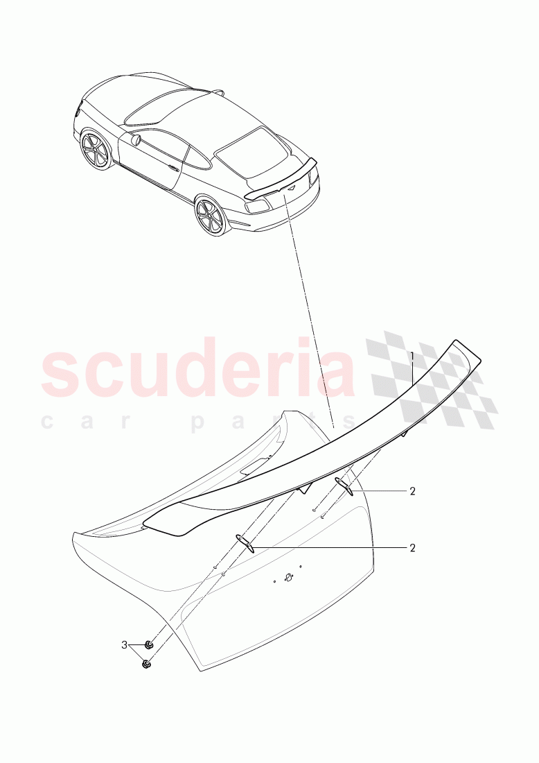 wing spoiler of Bentley Bentley Continental Supersports (2017+)