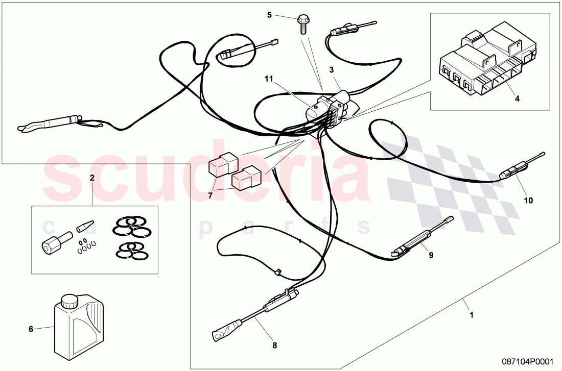 hydraulic system for convertible top operation of Bentley Bentley Continental Supersports (2009-2011)