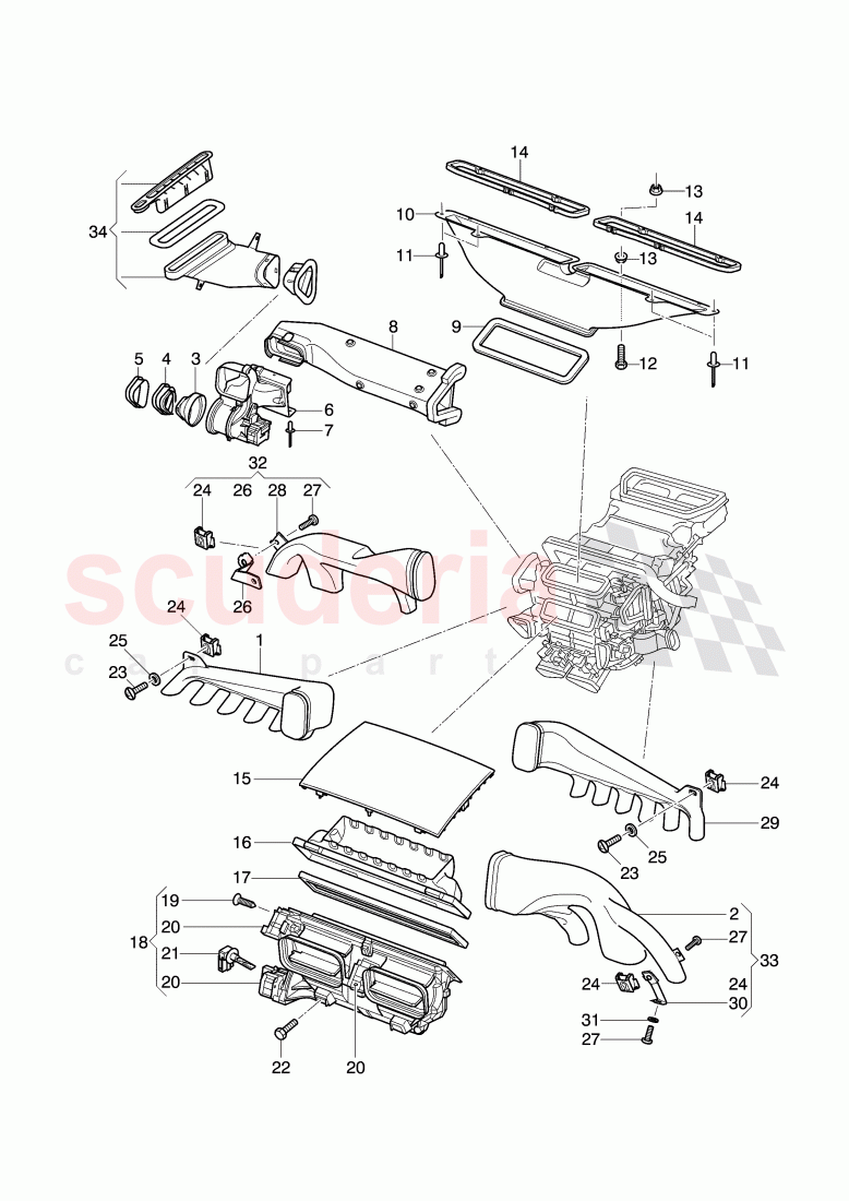 Heater and ventilation, System of Bentley Bentley Continental GT (2011-2018)