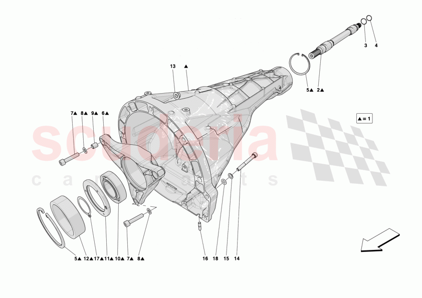 CLUTCH HOUSING of Ferrari Ferrari 12Cilindri