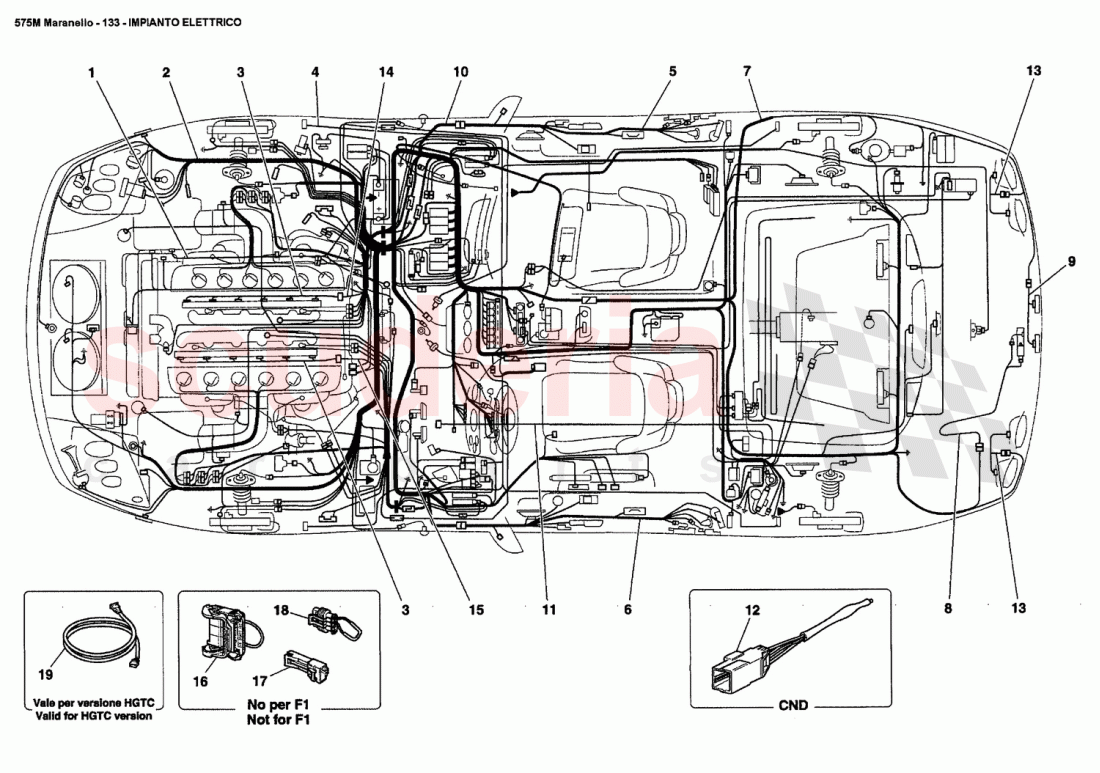 ELECTRICAL SYSTEM of Ferrari Ferrari 575M Maranello