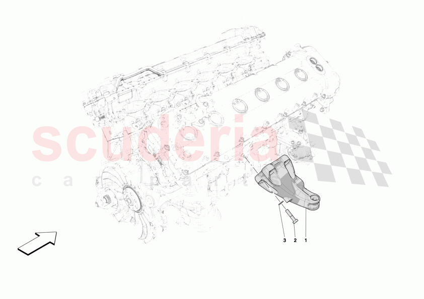 ENGINE SUSPENSION of Ferrari Ferrari 12Cilindri