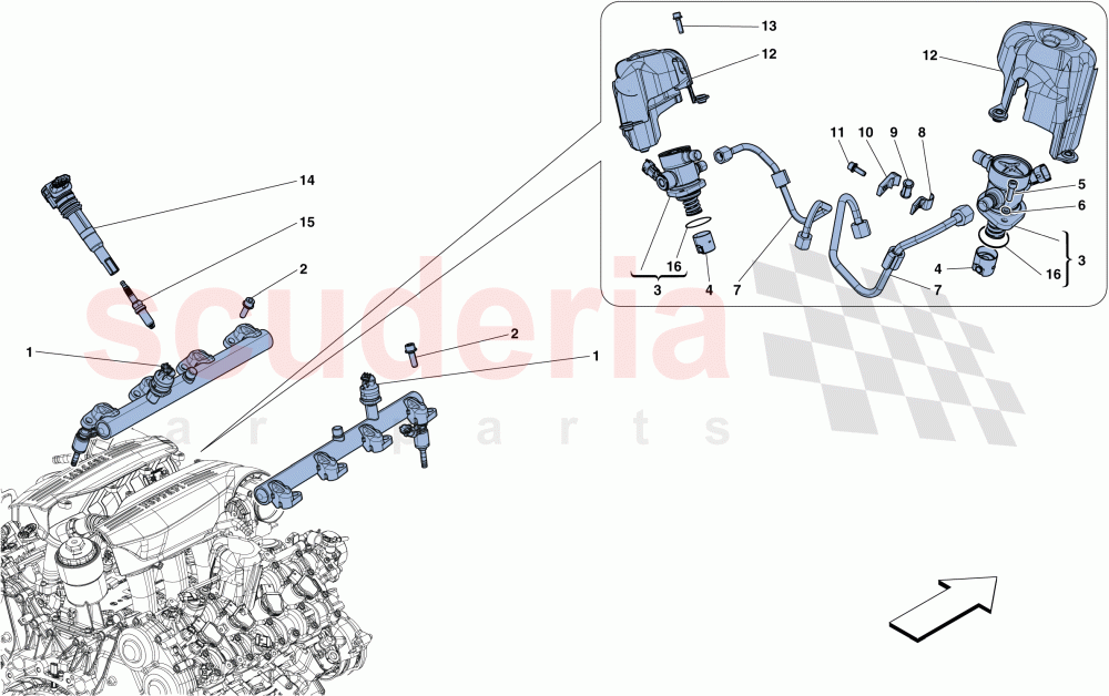 INJECTION - IGNITION SYSTEM of Ferrari Ferrari 488 Spider
