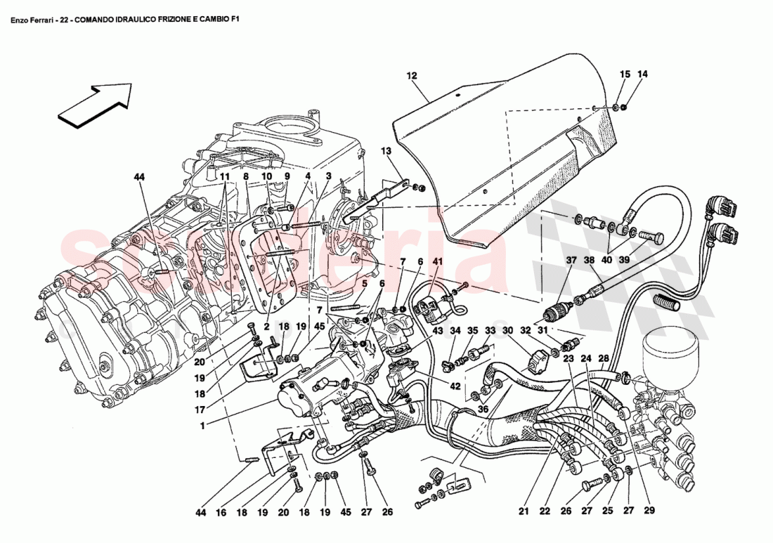 F1 CLUTCH HYDRAULIC CONTROL of Ferrari Ferrari Enzo