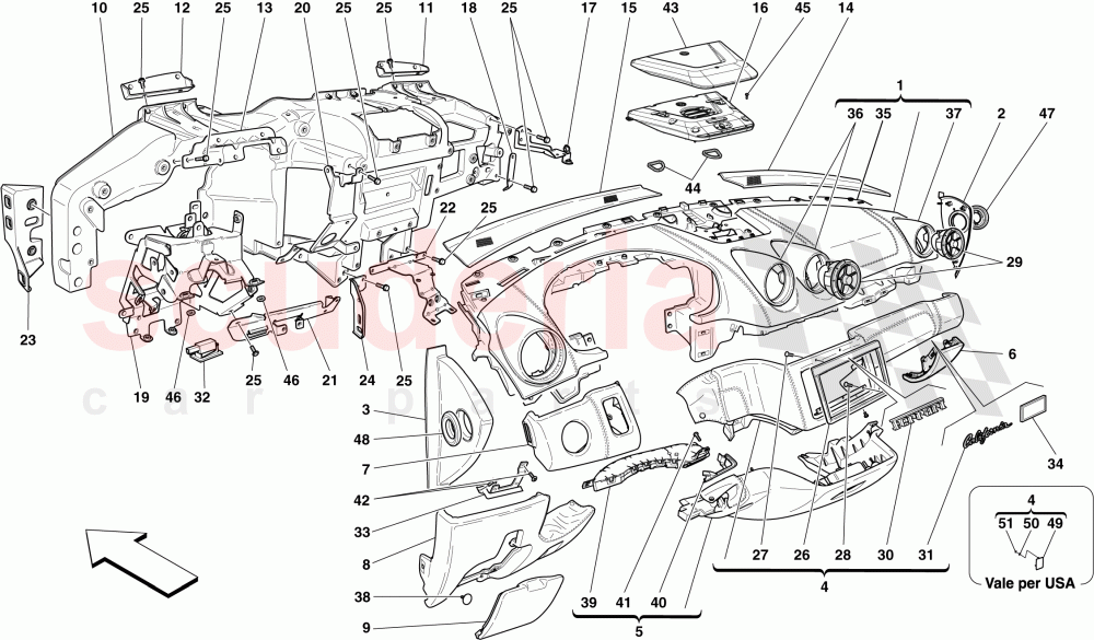 DASHBOARD of Ferrari Ferrari California (2012-2014)