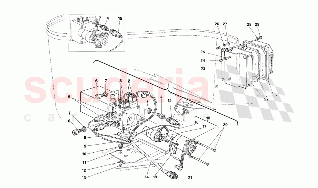 Lifting systems -Units- of Ferrari Ferrari F40