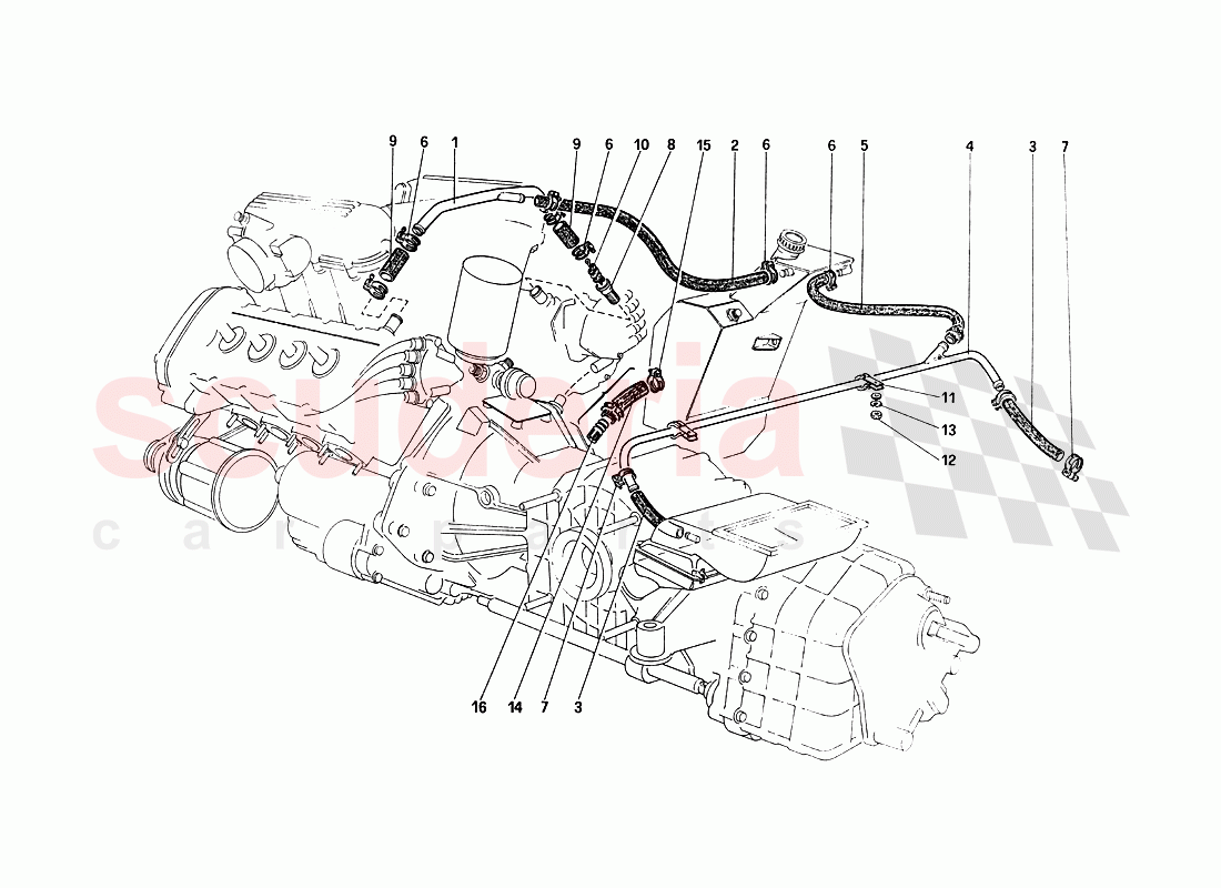 Blow - By System of Ferrari Ferrari 288 GTO