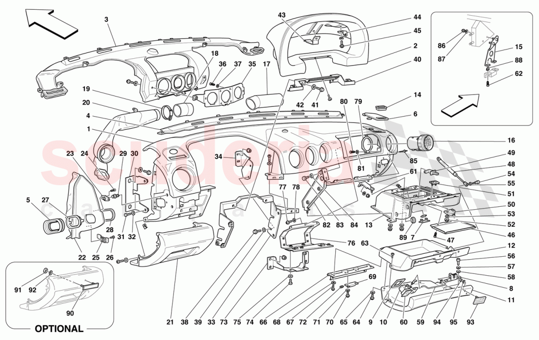 DASHBOARD of Ferrari Ferrari 456 M GT/GTA