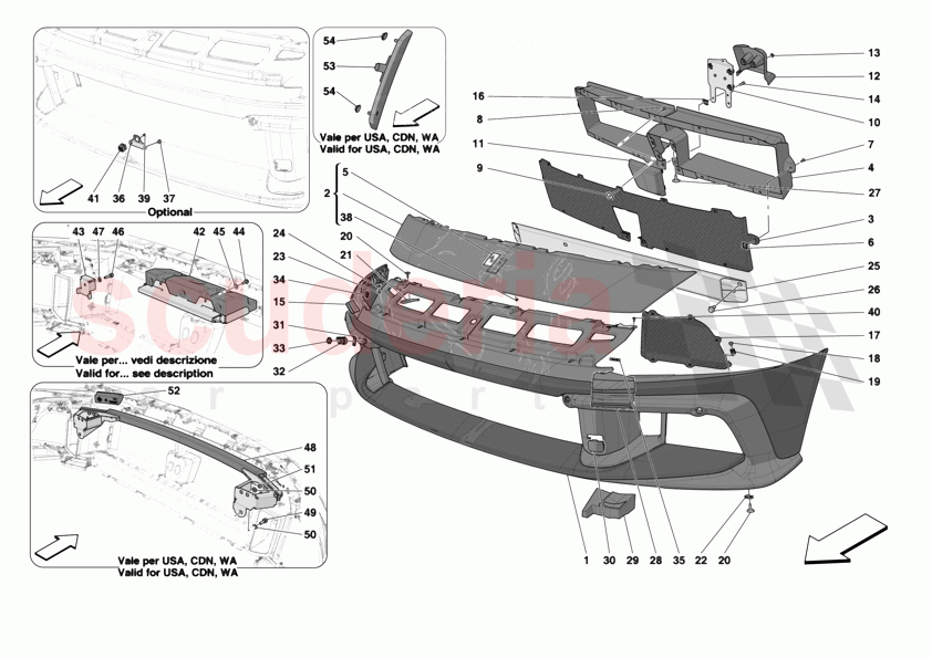FRONT BUMPER of Ferrari Ferrari 12Cilindri Spider