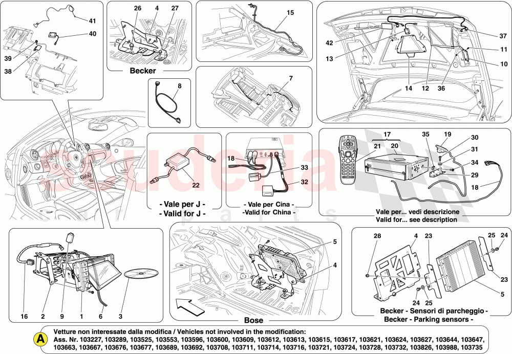 INFOTAINMENT SYSTEM of Ferrari Ferrari California (2012-2014)
