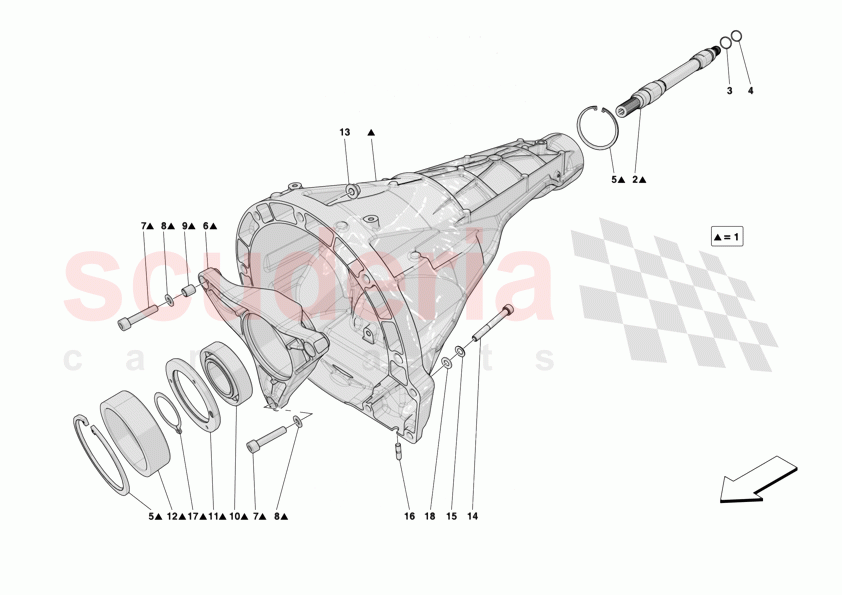 CLUTCH HOUSING of Ferrari Ferrari 12Cilindri Spider