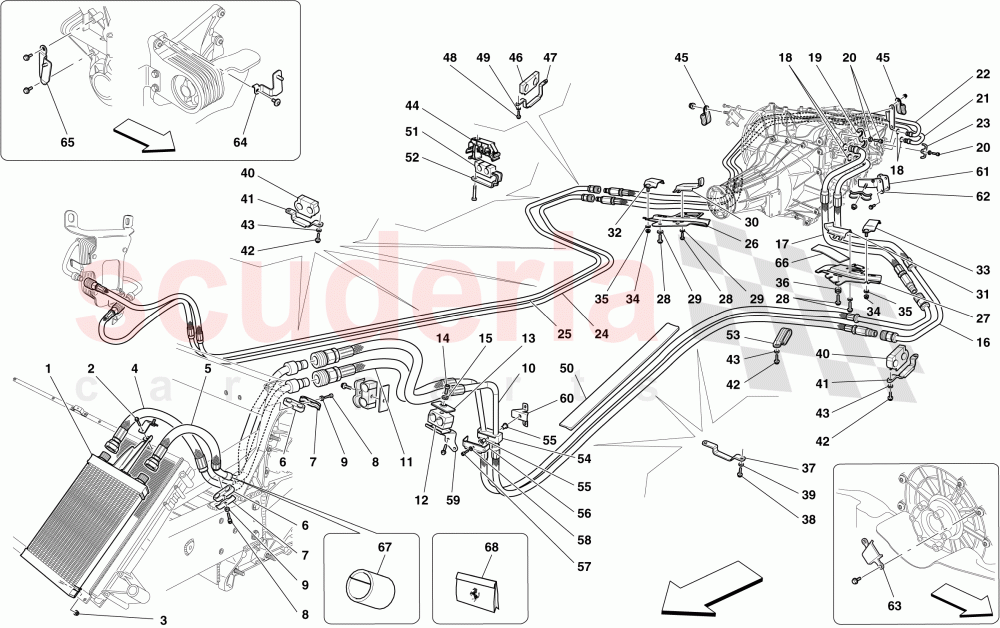GEARBOX OIL LUBRICATION AND COOLING SYSTEM of Ferrari Ferrari California (2012-2014)