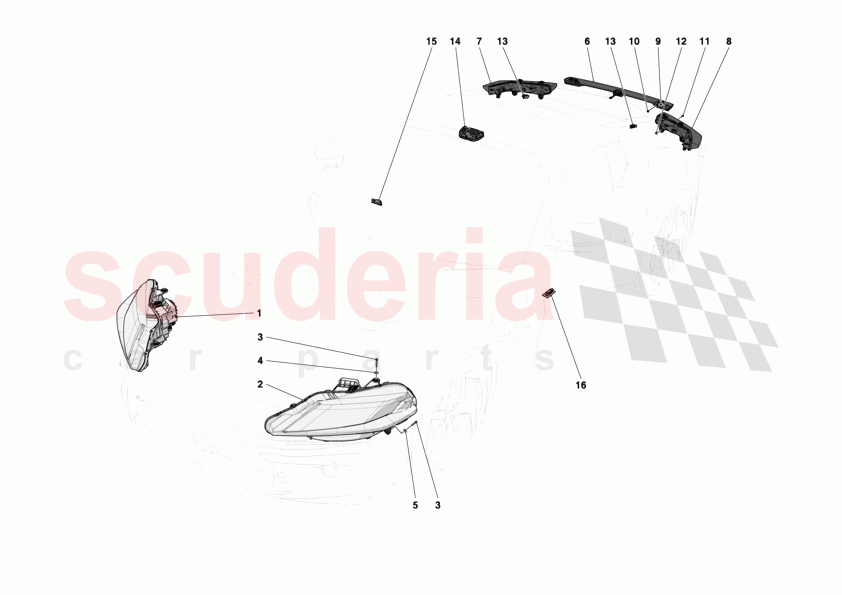 LIGHTING SYSTEMS of Ferrari Ferrari 12Cilindri Spider
