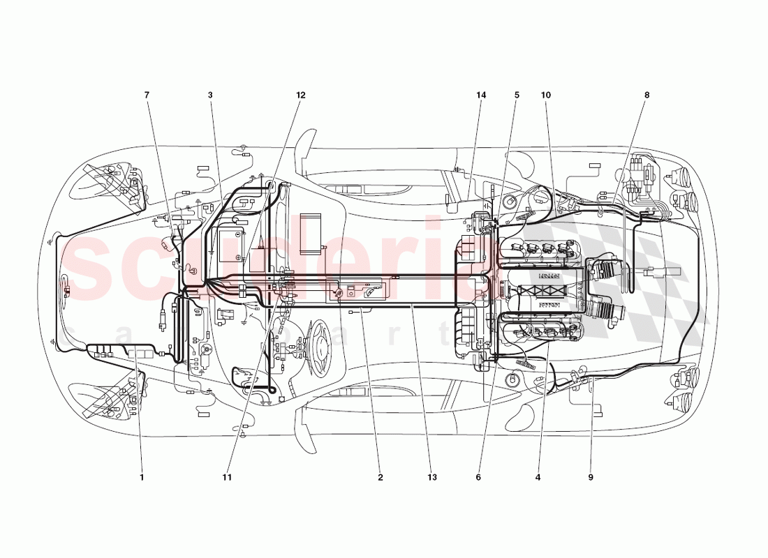 Electrical System of Ferrari Ferrari 430 Challenge (2006)