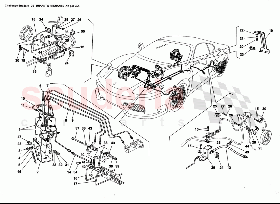 BRAKE SYSTEM -Not for GD- of Ferrari Ferrari 360 Challenge Stradale