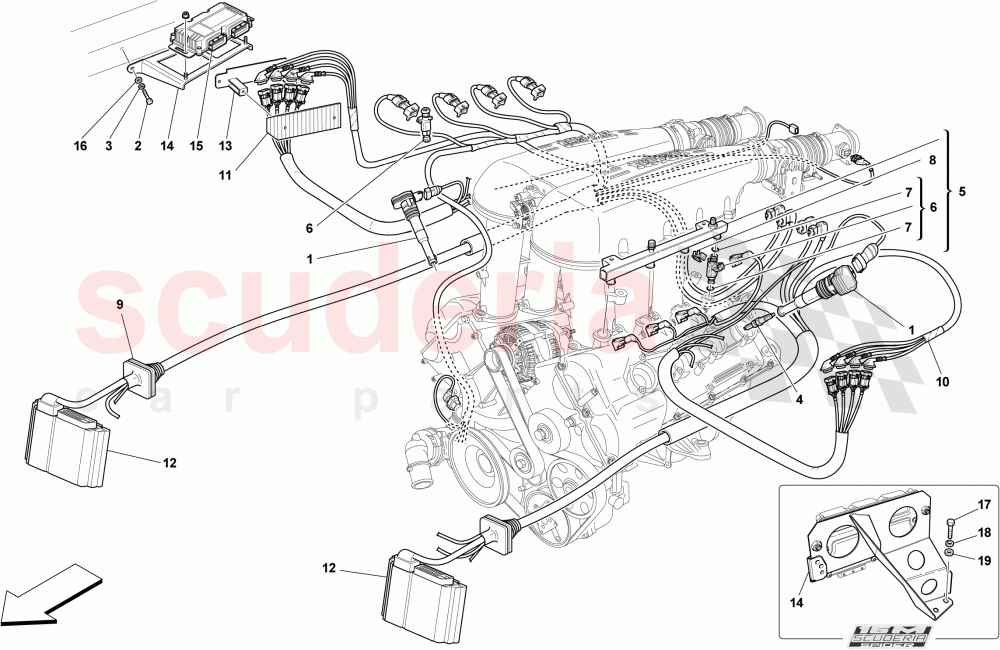 INJECTION - IGNITION SYSTEM of Ferrari Ferrari 430 Scuderia